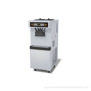 Stainless Steel Automatic Three Flavors Soft Serve Ice Cream Machine With Colorful Display Screen